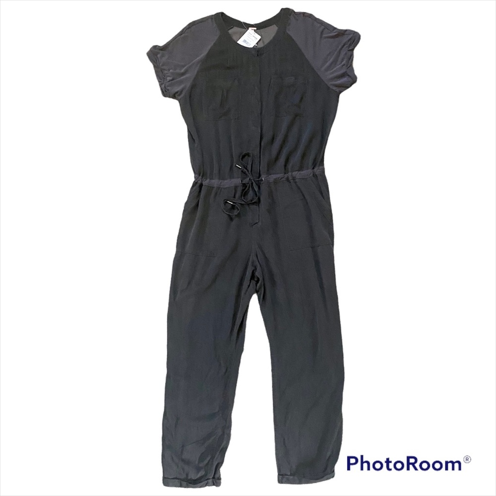 FREE PEOPLE Utility Jumpsuit in Washed Black NWT, Size Medium - Picture 4 of 10
